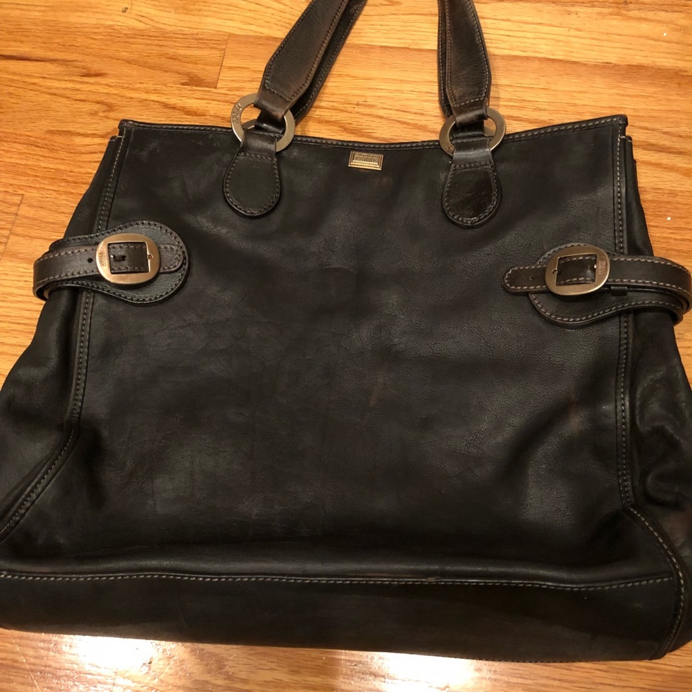 Gianfranco Ferre antique leather bag